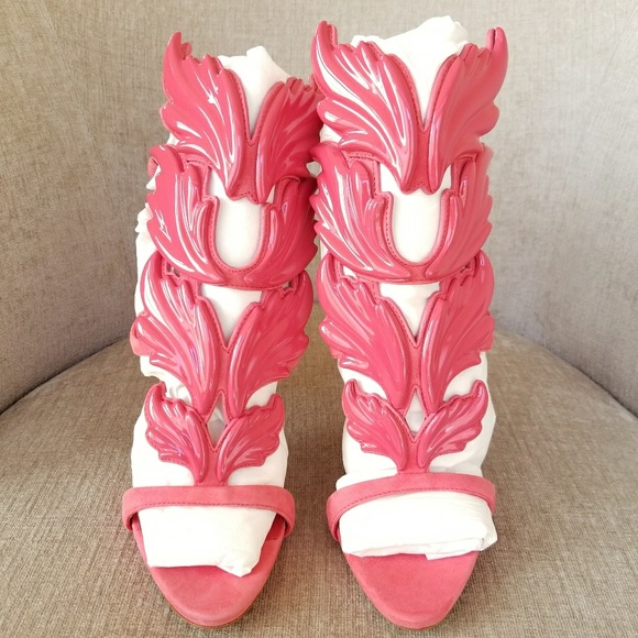 NIB Giuseppe Zanotti Azalea Suede Coline Sandals - Picture 4 of 8